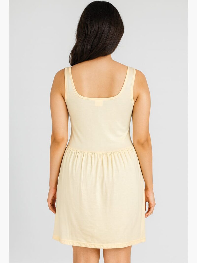 Women's Cotton Slip Dress - Cream