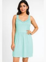 Women's Cotton Slip Dress - Mint Green