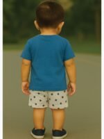 Boy Baby Cotton T-Shirt Combo – Navy Blue , Teal