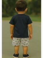 Boy Baby Cotton T-Shirt Combo – Navy Blue , Teal