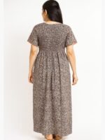 WN-BALA-94-OG-XXL-10-B Women’s Cotton Printed Nighty – Olive Green