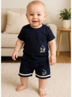 Boys Cotton Shorts 3-Pack - Black , Maroon , Brown