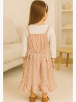 KIDS Cotton Striped Frock – Pink