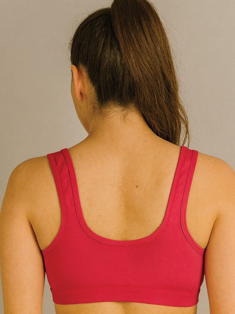 Women’s Cotton Seamless Sports Bra – Raspberry