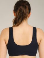 WB-V-MAX-01-NB-M-09-B Women’s Cotton Seamless Sports Bra – Navy Blue