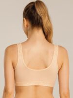 WB-V-MAX-01-PC-M-01-B Women’s Cotton Seamless Sports Bra – Peach