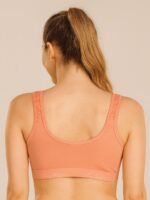 Women’s Cotton Seamless Sports Bra – Pink