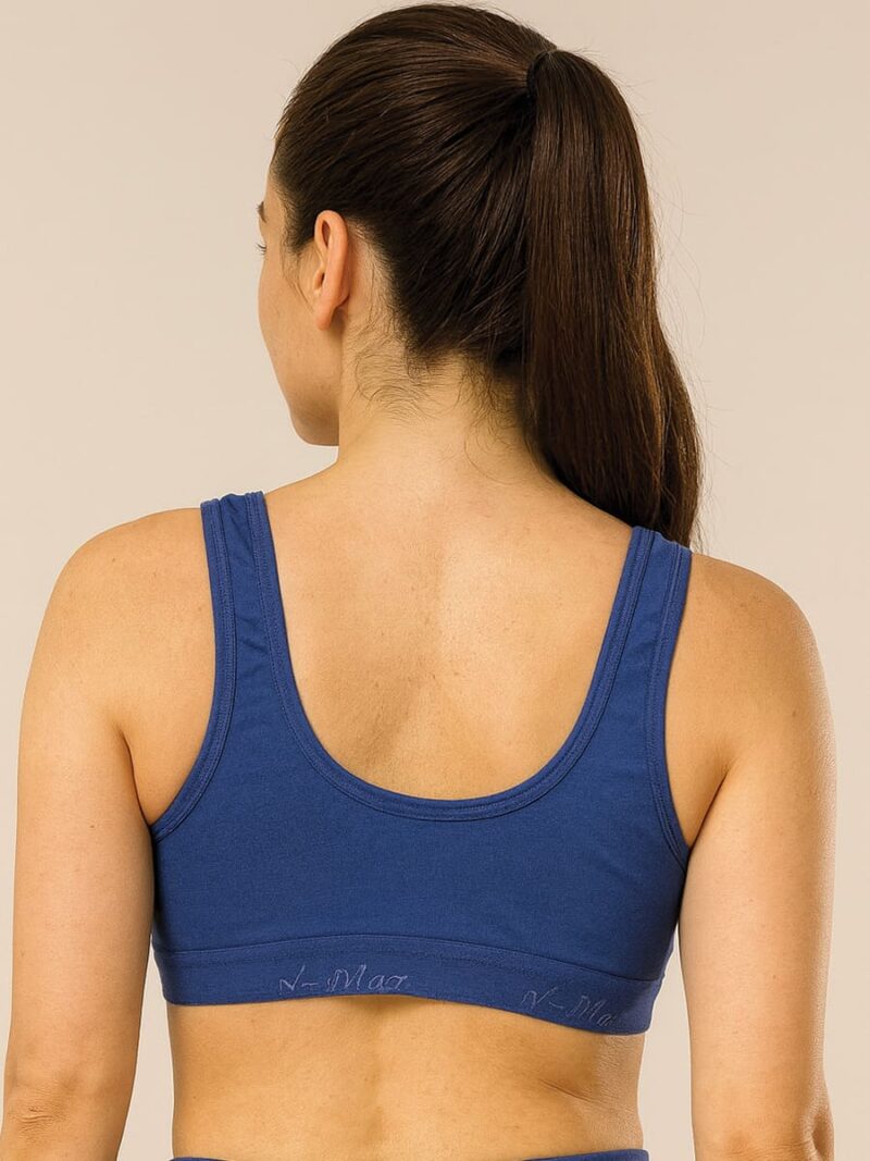 Women’s Cotton Seamless Sports Bra – Royal Blue