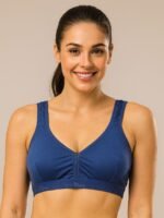 Women’s Cotton Seamless Sports Bra – Royal Blue