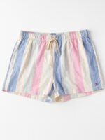 Women’s Cotton Striped Lounge Shorts – Multicolour