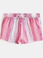 Women’s Cotton Striped Lounge Shorts – Pink