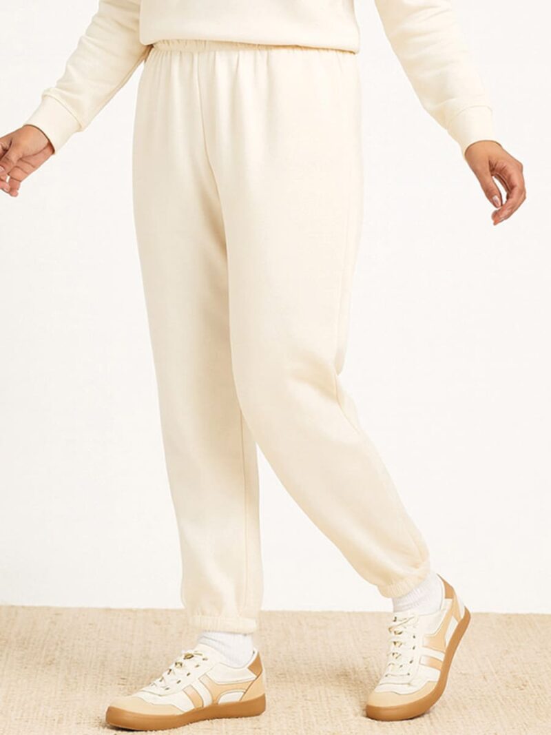Women's Cotton Joggers - Ivory