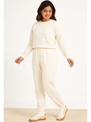 Women's Cotton Joggers - Ivory