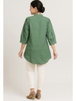 Women’s Cotton Textured Top – Seafoam Green