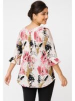 Women’s Cotton Printed Tunic Top – Pink