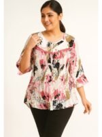 Women’s Cotton Printed Tunic Top – Pink