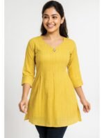 WTOP-SHRADHA-01-MY-XXL-03-F Women’s Popcorn Textured Top – Mustard Yellow