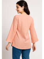 WTOP-SHRADHA-02-PC-XXL-03-B Women’s Cotton Textured Top – Peach