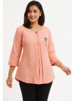 WTOP-SHRADHA-02-PC-XXL-03-F Women’s Cotton Textured Top – Peach