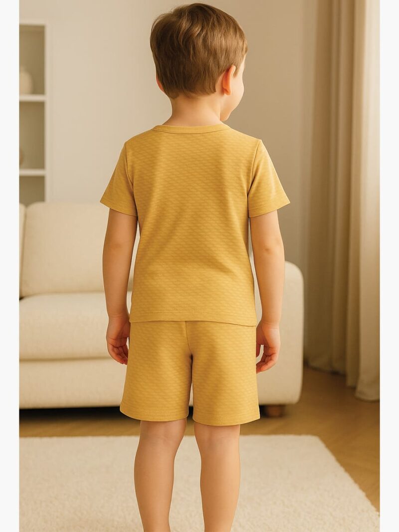 Kids’ Cotton Shorts Set – Cream