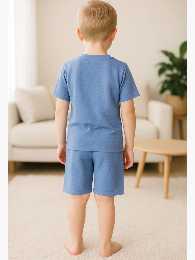 Kids’ Cotton Shorts Set – Sky Blue