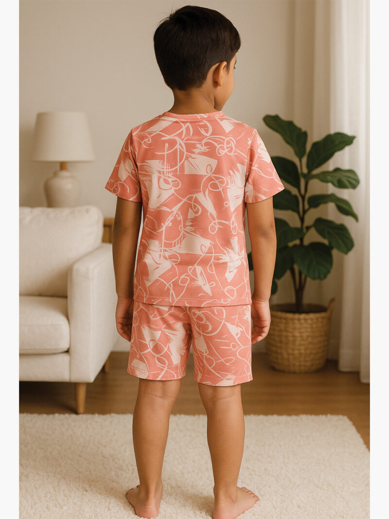 Kids’ Cotton Shorts Set – Pink