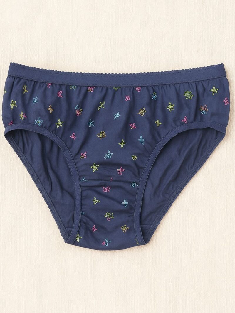 Women's Cotton Mid-Rise Printed Panty Set - Multicolor