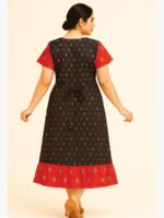 Women's Cotton Frock Nighty - Black