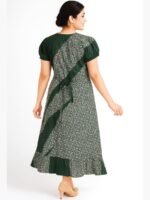 Women's Cotton Frock Nighty - Green