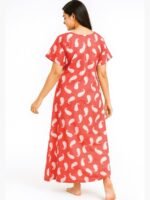 Women’s Cotton Printed Nighty – Coral
