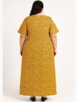 Women’s Cotton Printed Nighty – Cream