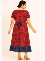 Women's Rayon Frock Nighty – Red