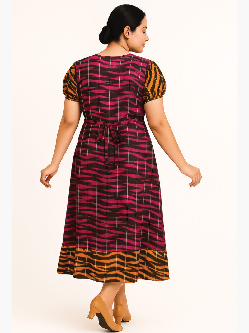 Women's Rayon Frock Nighty – Raspberry