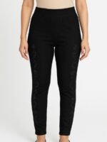 Women’s Cotton Stretch Leggings – Black