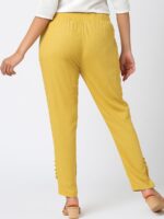 Women's Cotton Slim Fit Pant – Cream