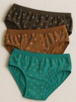 Women's Cotton Mid-Rise Printed Panty Set - Multicolor