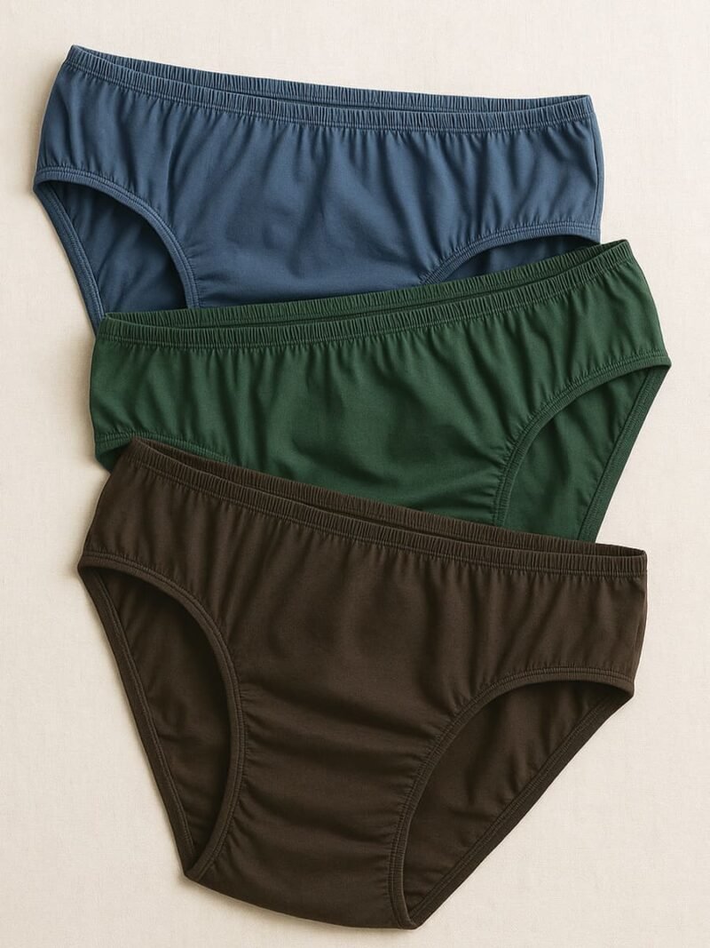 Women's Premium Cotton Panty, 3 Pcs Pack
