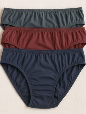 Women's Premium Cotton Panty, 3 Pcs Pack