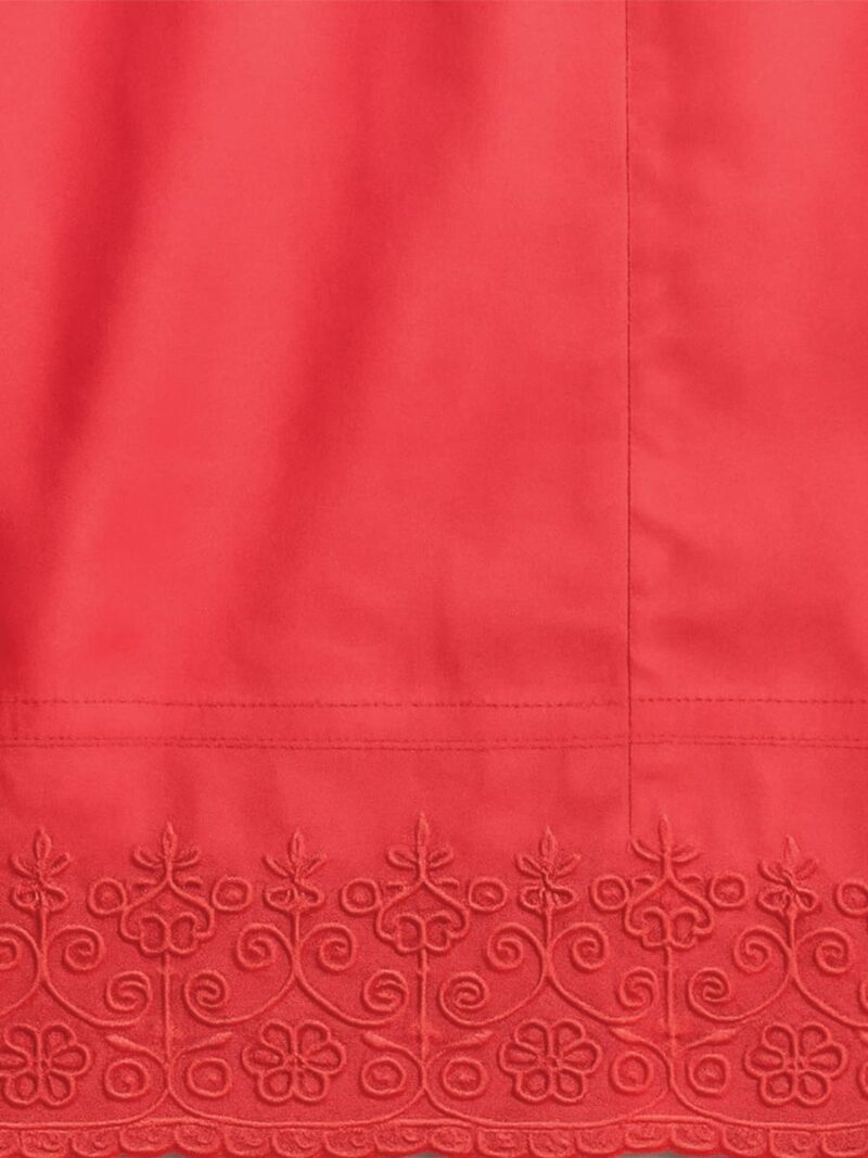 Women’s Cotton Embroidered In-Skirt – Bright Pink