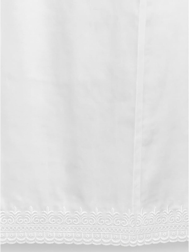 Women’s Cotton Embroidered In-Skirt – White