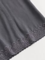 W-IS-132-04-GY-100-B (2) Women’s Cotton Embroidered In-Skirt – Gray