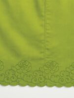 Women’s Cotton Embroidered In-Skirt – Mint Green