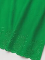 W-IS-134-03-GR-FZ-B Women’s Cotton Embroidered In-Skirt – Green