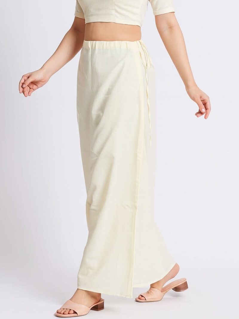 W-IS-135-02-IV-105-F Women’s Cotton Embroidered In-Skirt – Ivory