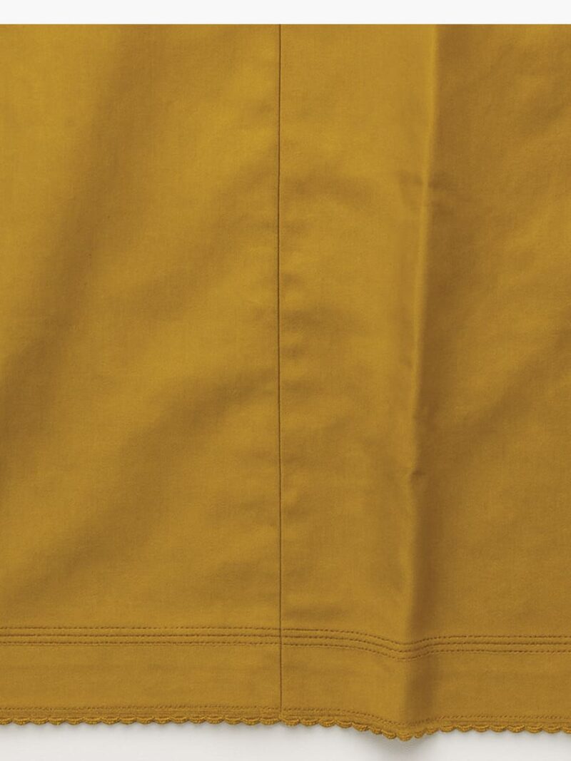 Women’s Cotton Embroidered In-Skirt – Mustard Yellow