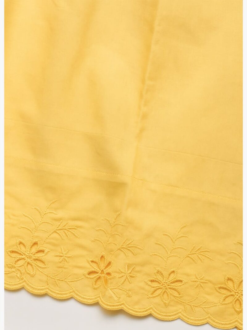 Women’s Cotton Embroidered In-Skirt – Orange