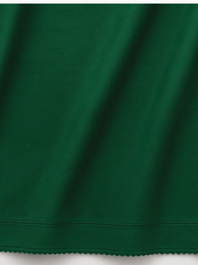 Women’s Cotton Embroidered In-Skirt – Green