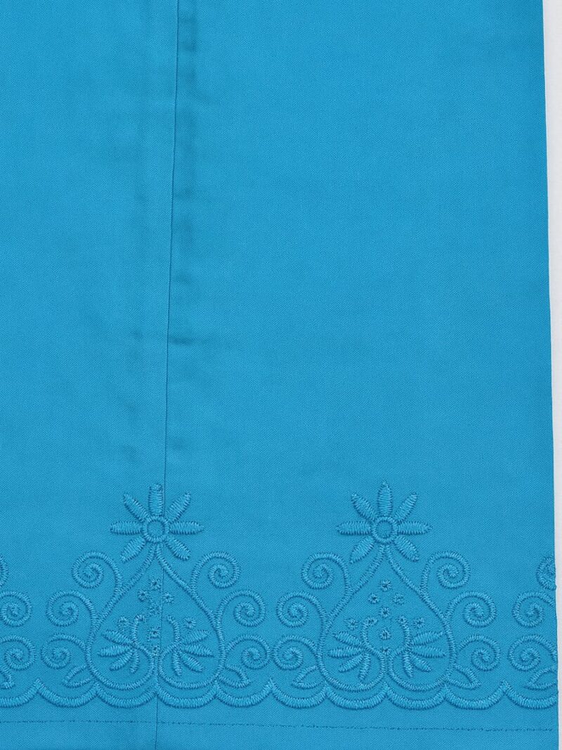 Women’s Cotton Embroidered In-Skirt – Blue