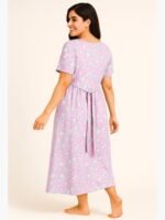 Women's Cotton Feeding Nighty – Mauve