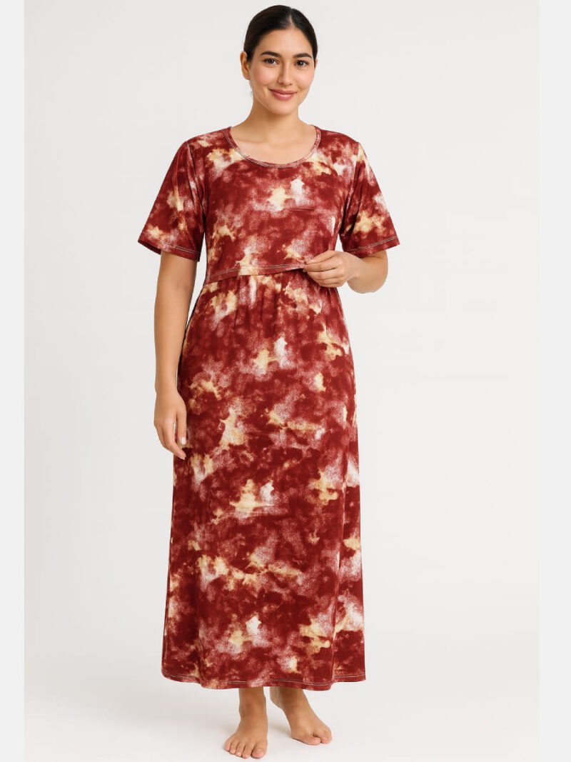 zipless lycra feeding nighty